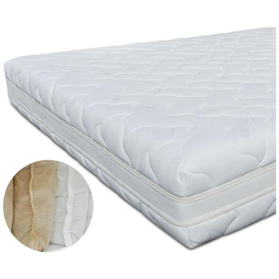 Materasso Matrimoniale Molle 1600 Ind. 170 x 195 x 22 cm, Portanza Differenziata, Fodera Sfoderabile in Maxicool, Incl. Memory