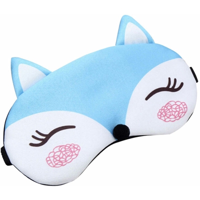 Piccola volpe dormire pausa pranzo ombreggiatura traspirante per bambini fumetto studentessa impacco di ghiaccio per alleviare l'affaticamento degli