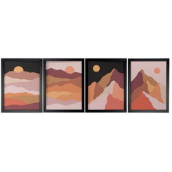 Quadro Mountain Moon (45 x 2.2 x 60 cm) - Dkd Home Decor precio