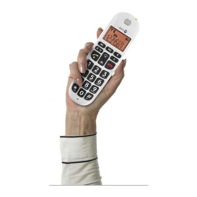 Duo Telefono Wireless Doro Easy Phone 100w Bianco Display Di Grandi Dimensioni