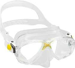 Cressi Marea, Maschera Subacquea a Due Vetri Separati per Immersioni, Apnea e Snorkeling Unisex – Adulto, Trasparente/Giallo características