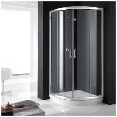Box Doccia Semicircolare 80x80 H198 Trasparente 6mm Mod. Ready