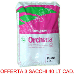 Offerta 3 Pz Orchiata Power 9-12Mm 40Lt Substrato Orchidee Giardinaggio Fiori características