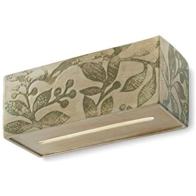 Vague-vintage C1418, Applique, - Verde Oliva E Verde Scuro