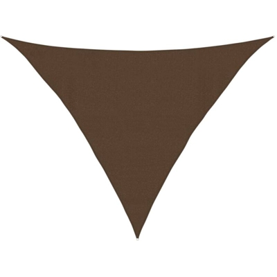 vidaXL Vela Parasole 160 g/m² Marrone 4x4x5,8 m in HDPE - Marrone
