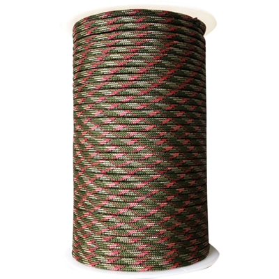 Corda per paracadute con lunghezza di 328 piedi in 4/25 pollici di diametro per tenda di salvataggio alpinismo campeggio all'aperto,Tipo,Jungle