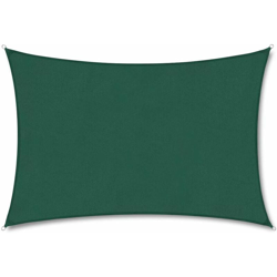 Vela ombreggiante rettangolare, 2x4m, impermeabile, anti-UV, impermeabile e traspirante ， Verde scuro características