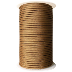 Corda per paracadute con lunghezza di 328 piedi in 4/25 pollici di diametro per tenda di salvataggio alpinismo campeggio all'aperto,Tipo,Brown características