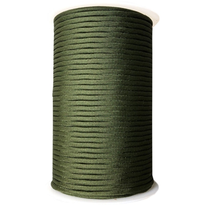 Corda per paracadute con lunghezza di 328 piedi in 4/25 pollici di diametro per tenda di salvataggio alpinismo campeggio all'aperto,Tipo,verde