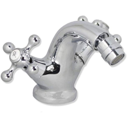 Rubinetto per bidet miscelatore doppio comando monoforo da bagno in ottone cromato 52345A características