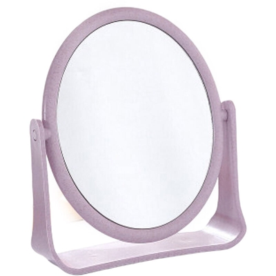 Specchio desktop bifacciale dormitorio desktop girevole trucco per studenti piccolo specchio desktop portatile spogliatoio principessa specchio
