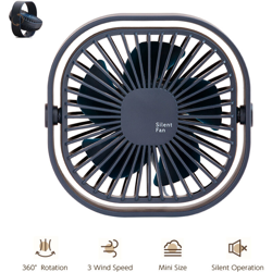 Ventilatore da tavolo USB Girevole a 360¡ã Silenzioso mini ventilatore da tavolo da tavolo Controllo a 3 velocit¨¤ Funzionamento silenzioso precio