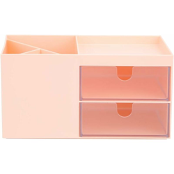 Zqyrlar - Scatola portaoggetti per cancelleria per gioielli, cassetto organizer per trucco da tavolo (rosa) características