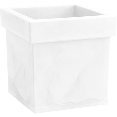 Vaso quadrato THEMIS QUADRO 40x40 - BIANCO OTTICO - NICOLI