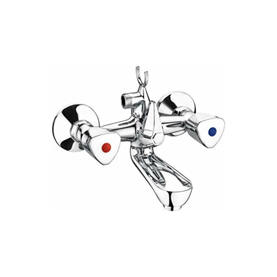 Li2, Miscelatore a Due Manopole per Vasca Cromato - Cornat