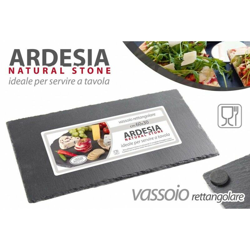 Vassoio piatto in ardesia cm 40 x 20 casa pub o ristoranti en oferta