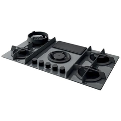 Piano Cottura GR / F / 83 a Gas 4 Fuochi Gas con Cappa Filtrante Colore Grigio en oferta