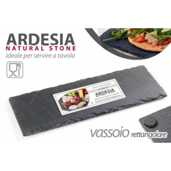 Vassoio piatto in ardesia cm 40 x 10 casa pub o ristoranti en oferta