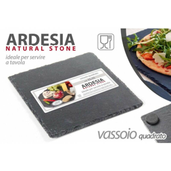 Vassoio piatto in ardesia cm 15 x 15 casa pub o ristoranti características