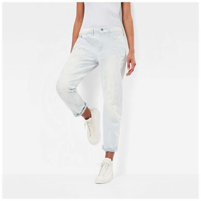 Pantaloni Gstar Arc 3d Mid Boyfriend 7/8 Indigo Loop Twill L32 Abbigliamento Donna W28-l32