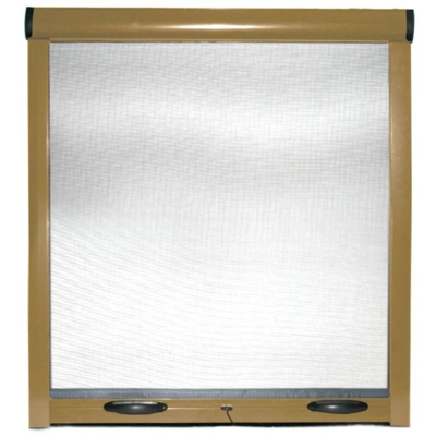 Zanzariera a rullo per finestra di casa con frizione in kit riducibile > 120x170 cm > Bronzo