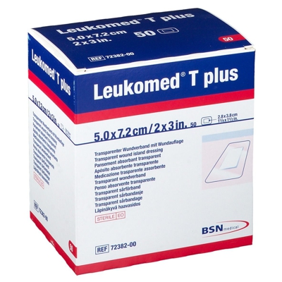 Leukomed T Plus Medicazione Trasparente Assorbente 7,2 cm x 5 cm