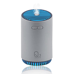 CEVILLAE Ultrasuoni Umidificatore Ambiente, 3 in 1 320ml Mini Umidificatore, Diffusore di Oli Essenziali e Luce notturna a LED con 7 colori, Silenzios en oferta