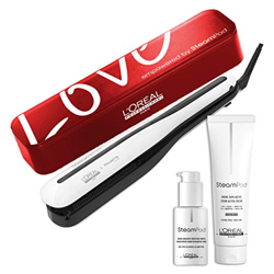 L'Oréal Pro Steampod 3.0 - Piastra + crema spessa 150 ml + siero 50 ml + astuccio per il trasporto Love características