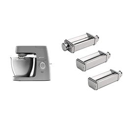 Ver Kenwood Kvl6300S Impastatrice Planetaria Chef Elite, Robot Da Cucina Mixer, 1400 W, 6.7 Litri & Max980Me Set Sfogliatrice, Tagliapasta Spaghetti E Tag y sus características Kenwood Kvl6300S Impastatrice Planetaria Chef Elite, Robot Da Cucina Mixer, 1400 W, 6.7 Litri & Max980Me Set Sfogliatrice, Tagliapasta Spaghetti E Tag en oferta