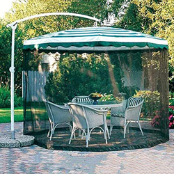 SUNY Ombrellone da Giardino con Zanzariera Regolabile in Altezza E Diametro, Tenda A Rete Portatile, Ombrellone Convertitore, Trasforma Il Tuo Ombrell en oferta