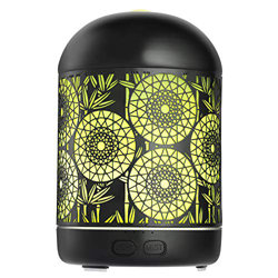 GeeRic Diffusore di Oli Essenziali 300 ML, Ultrasuoni Umidificatore Purificatore d'Aria Diffusore di Aromi Nebulizzatore per Oli Profumati 7 Color LED características