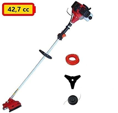 GrecoShop Decespugliatore/Tagliaerba/Rasaeraba/Tagliabordi a Scoppio Motore 2 Tempi 43cc (42,7cc)