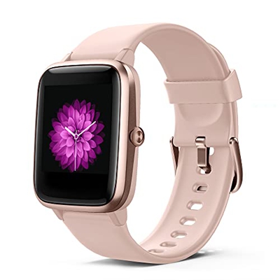 Smartwatch Donna, Orologio Fitness Tracker Adatto per Android iOS, Orologio Intelligente con Contapassi, Cardiofrequenzimetro, Tracker Del Sonno, Impe