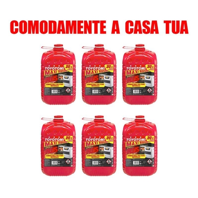 TOYOTOMI Tanica Plus 20 Lt Combustibile Per Stufe - Confezione da 6