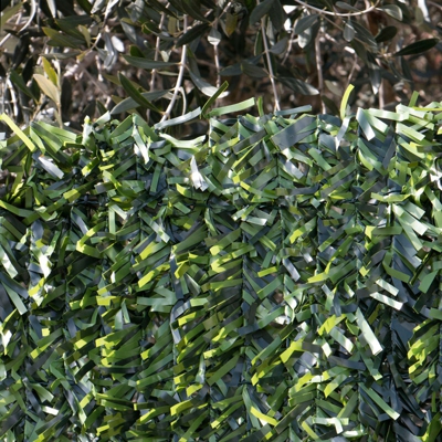 Siepe artificiale ornamentale in rotoli con foglie ad Ago Largo bicolore 1x3mt STI