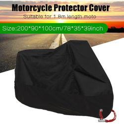 Copertura antipioggia antipolvere antipolvere UV impermeabile per scooter da moto completamente nera taglia M en oferta