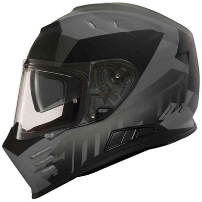 Casco Moto Simpson 2019 Venom Army Matt Nero Grigio (m, Grigio)