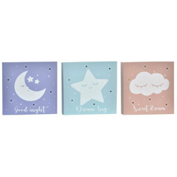 Decorazione da Parete DKD Home Decor LED Legno MDF (3 pcs) características