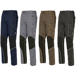 Pantalone da lavoro elasticizzato multitasca Issa Stretch Extreme-Fango-S - Fango - - Fango características