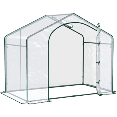 Outsunny Serra da Giardino in PVC Trasparente 180x105x165cm