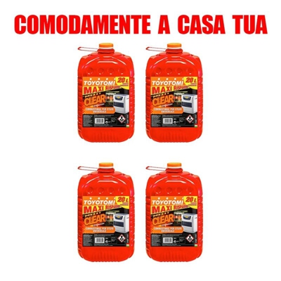 TOYOTOMI Tanica Clear 20 Lt Combustibile Per Stufe - Confezione da 4