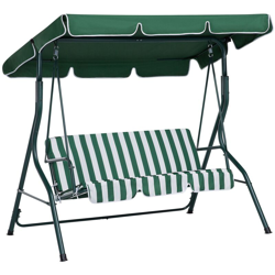 Dondolo da giardino in acciaio bianco verde CHAPLIN precio