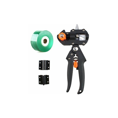 Qiorange Rasoio a leva singola / cesoie da potatura, strumento da taglio professionale per innesto da cesoie a forbice da giardino con 2 coltelli di