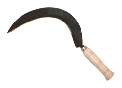 Falciola per erba manico in legno, prodotto italiano precio