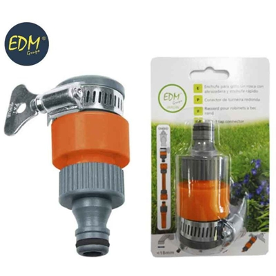 Rubinetto per rubinetto senza filettatura con morsetto e tappo rapido (blister)