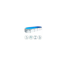 Piscina fuori terra in acciaio WHITE POOL 730x360x130 cm precio