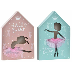 Decorazione DKD Home Decor Ballerina di Rumba Poliestere LED Legno MDF (2 pcs) características