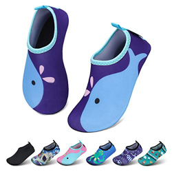SAGUARO Scarpe da Immersione Bambini Ragazze Scarpe da Bagno Ragazzi Rapida Scarpette Scarpe da Mare Bambino Surf Spiaggia Delfini Blu Gr. 22/23 EU precio