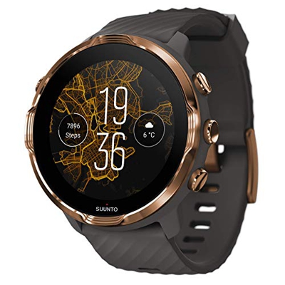 Suunto 7 Versatile Smartwatch con molte funzionalità e Wear OS by Google, Grafite/Rame