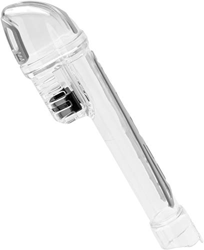 Cressi Duke Snorkel, Tubo Dry Completo per Full Face Mask Unisex Adulto, Trasparente/Grigio, Unica características